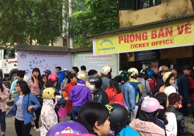 Ba Vi dong nghit, day rac mua hoa da quy hinh anh