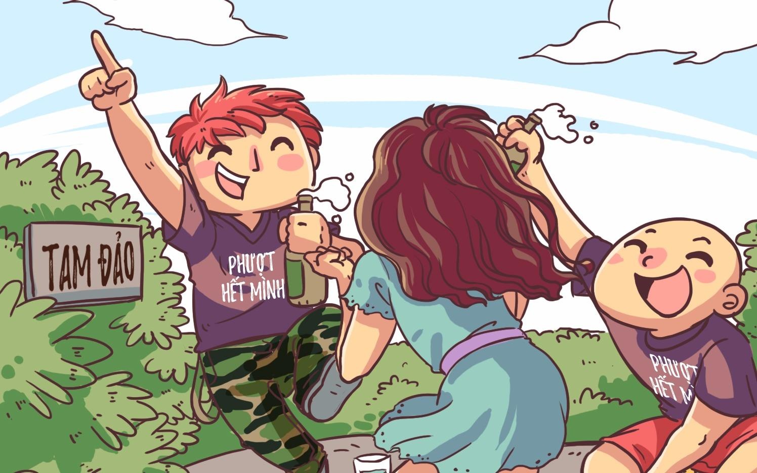 Hi hoa: Su khac biet giua du lich bui va phuot phong trao hinh anh