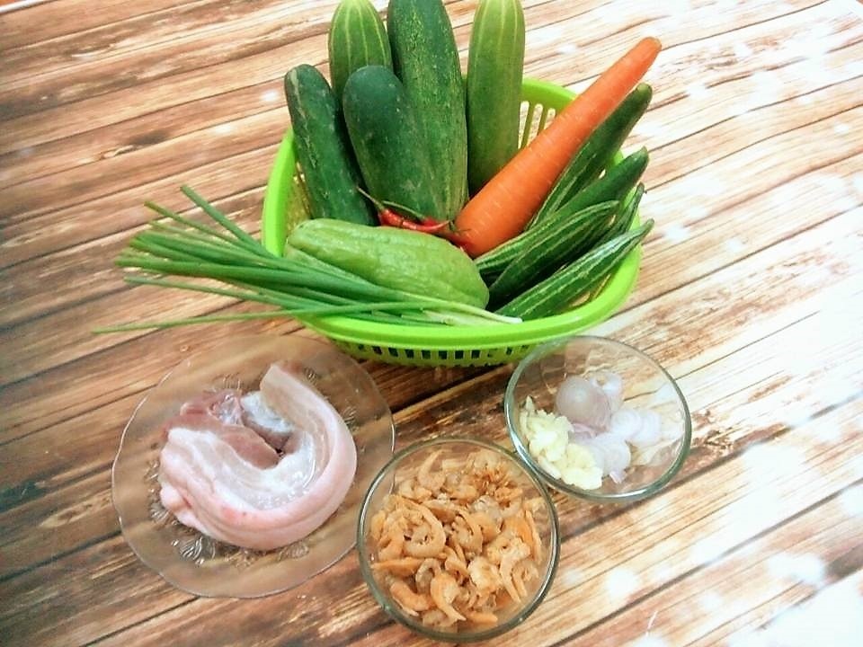 Rau củ luộc chấm kho quẹt ảnh 1 Rau cu luoc cham kho quet anh 1