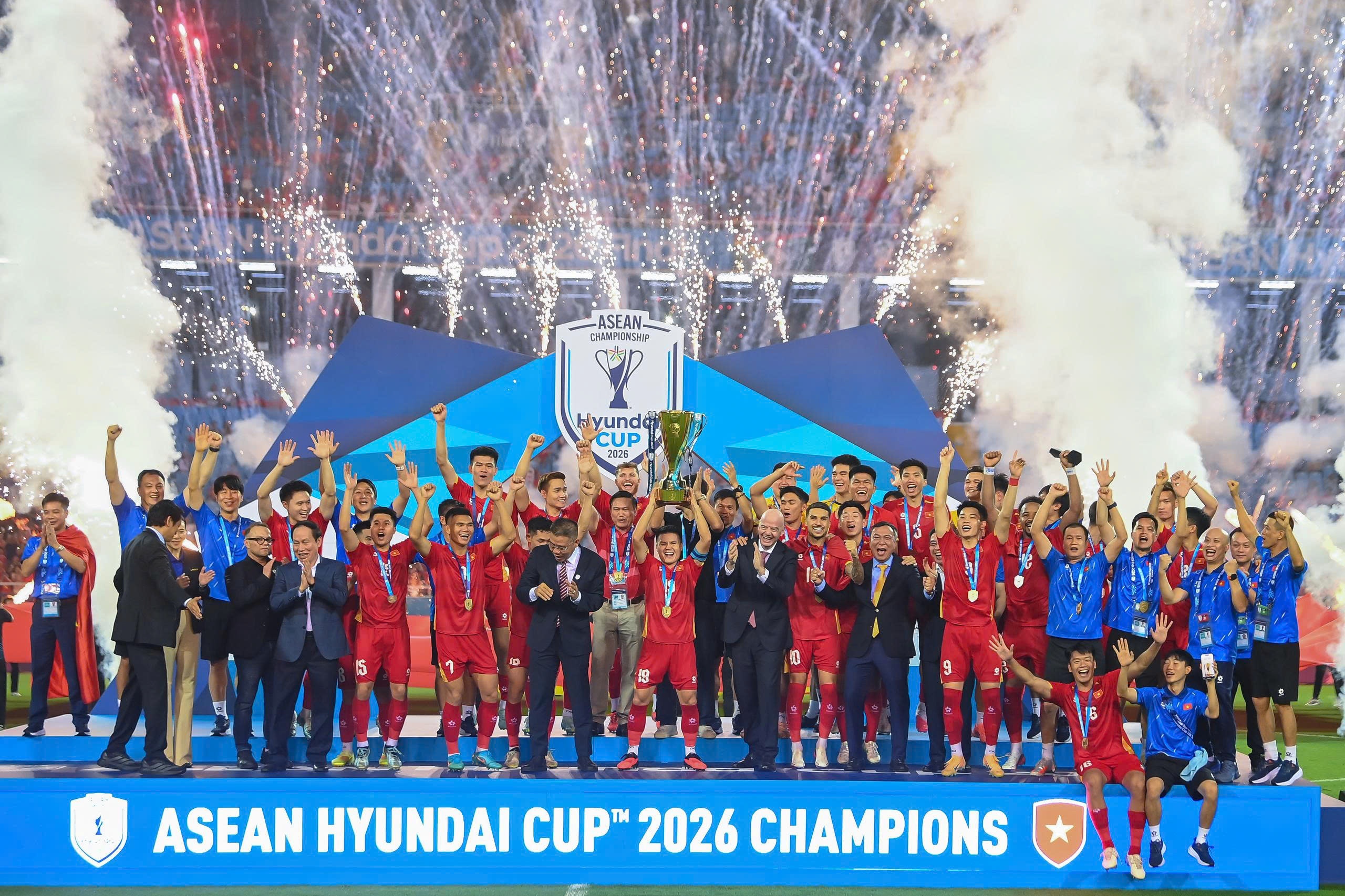 Tiền thưởng của tuyển Việt Nam sau khi vô địch ASEAN CUP