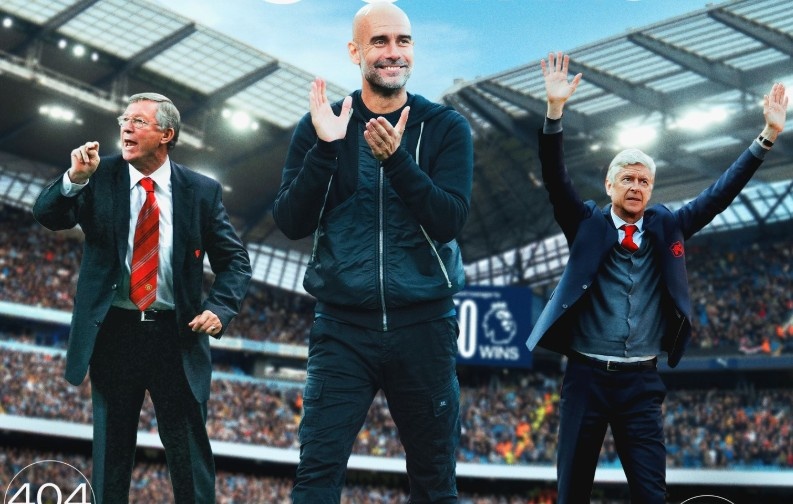 Pep Guardiola bo xa Sir Alex Ferguson hinh anh