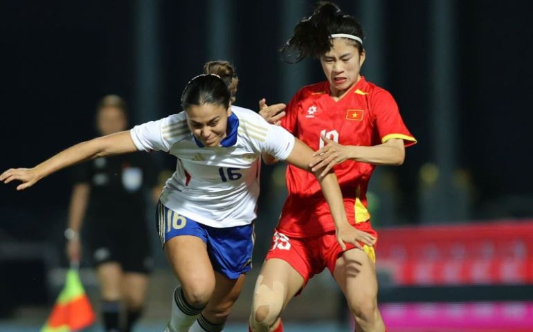 Tuyen nu Viet Nam 0-0 Philippines: Thoi co lich su hinh anh