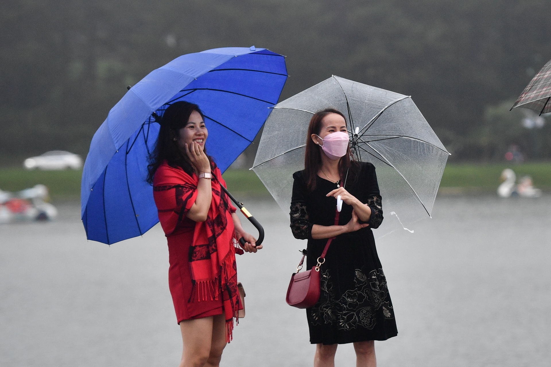 Du khach doi mua tham quan Da Lat ngay dau nghi le hinh anh
