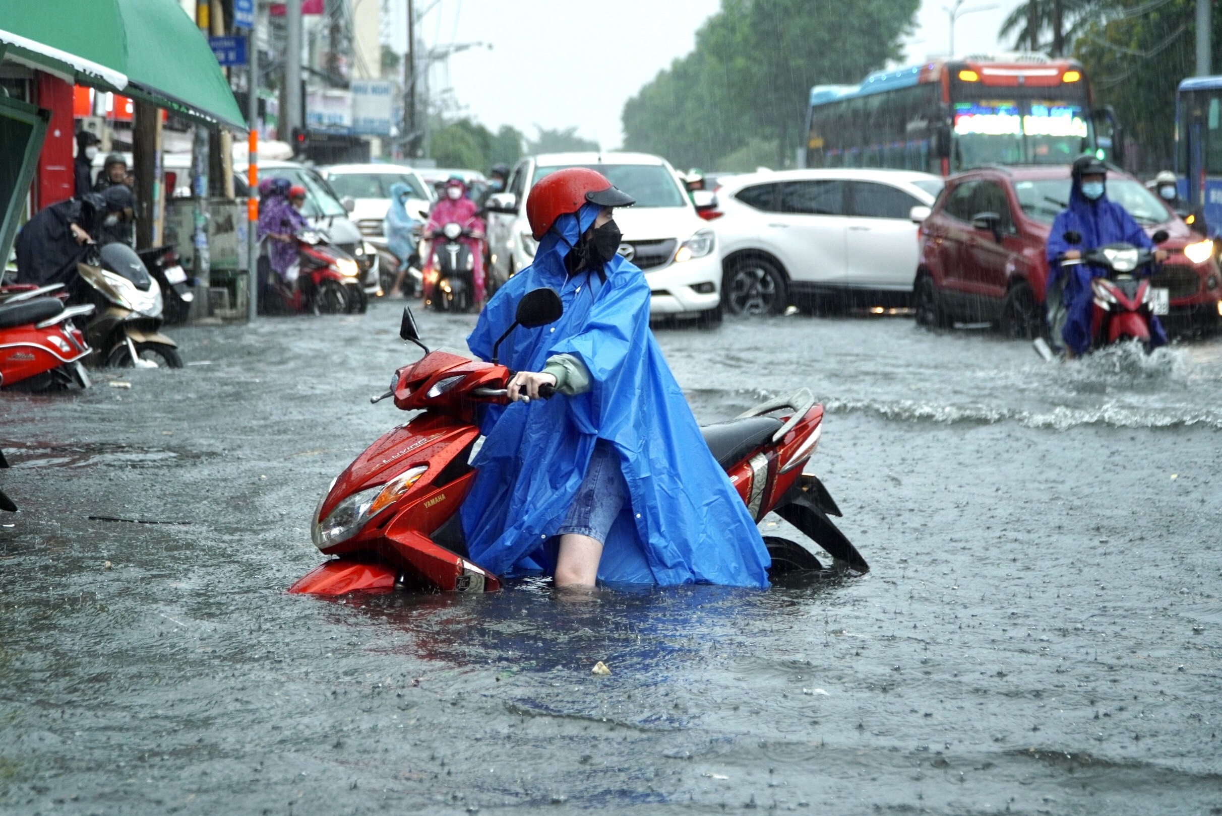 Duong pho TP.HCM thanh song sau mua lon hinh anh