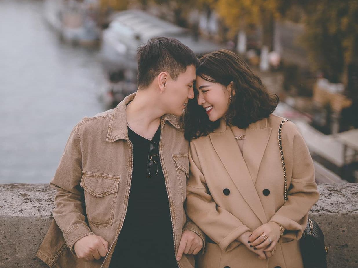 Kien Hoang - Heo Mi Nhon khoe anh lang man o Paris hinh anh