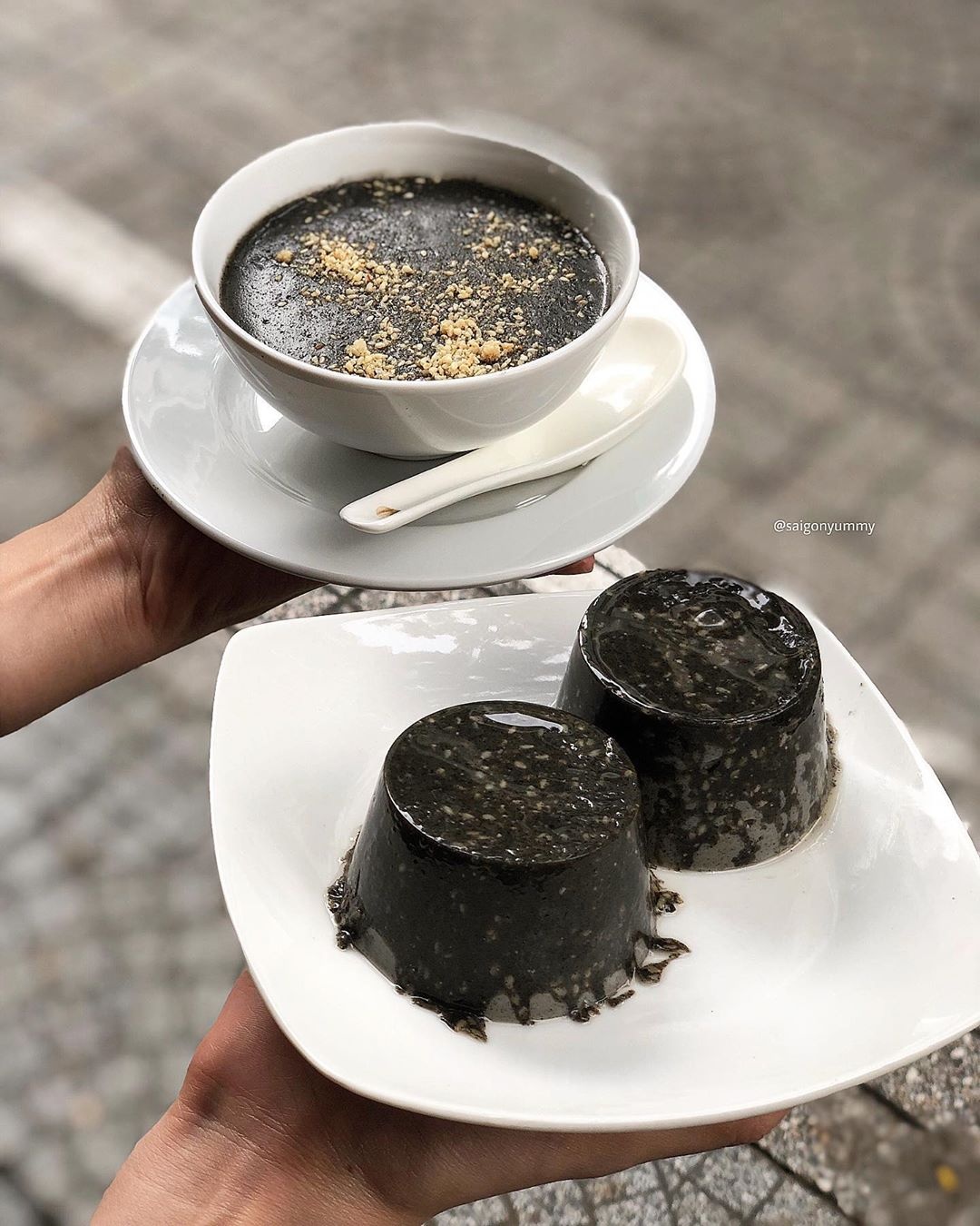 bánh flan mè đen ảnh 3 banh flan me den anh 3