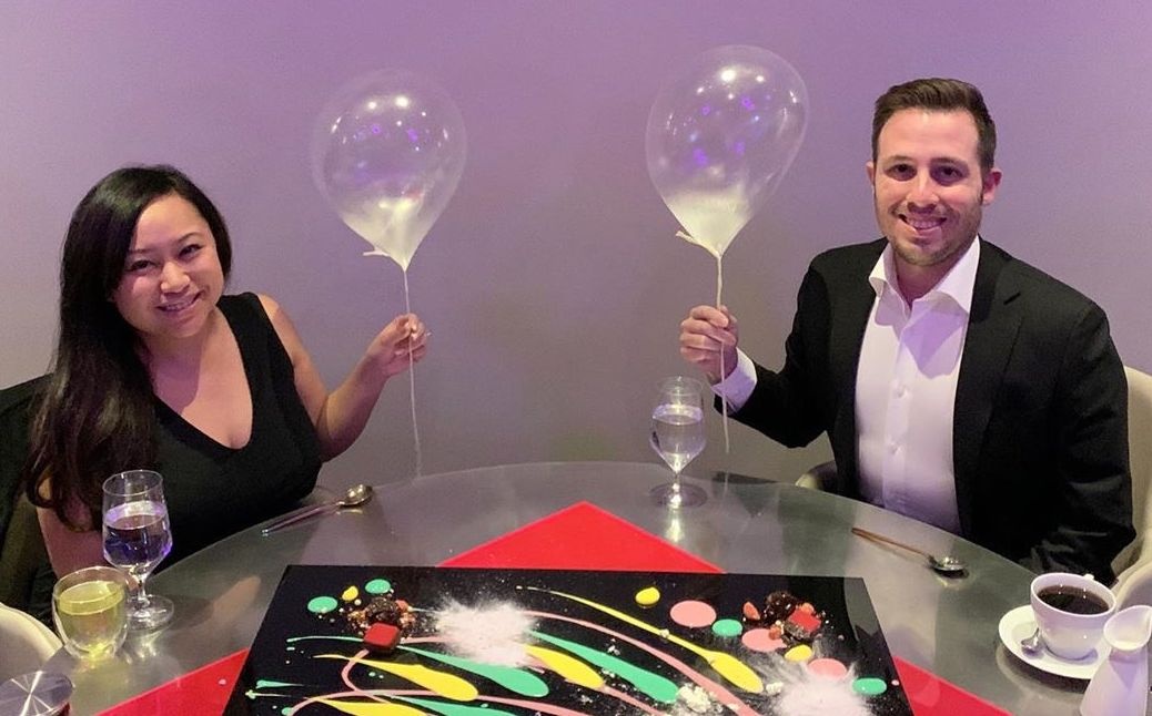 Mon trang mieng hinh bong bay tai nha hang 3 sao Michelin hinh anh