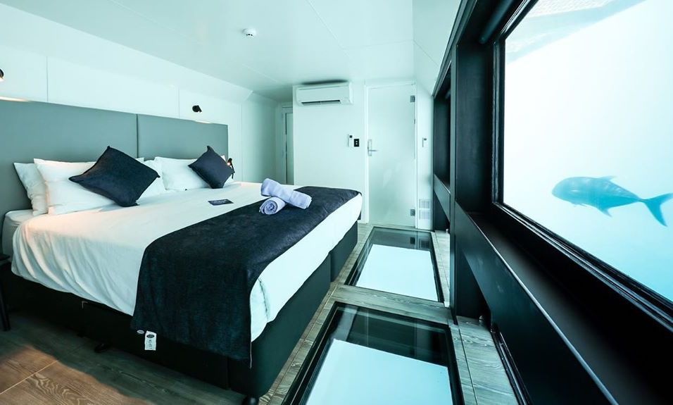 Khach san nua noi, nua chim tren mat bien o Australia hinh anh