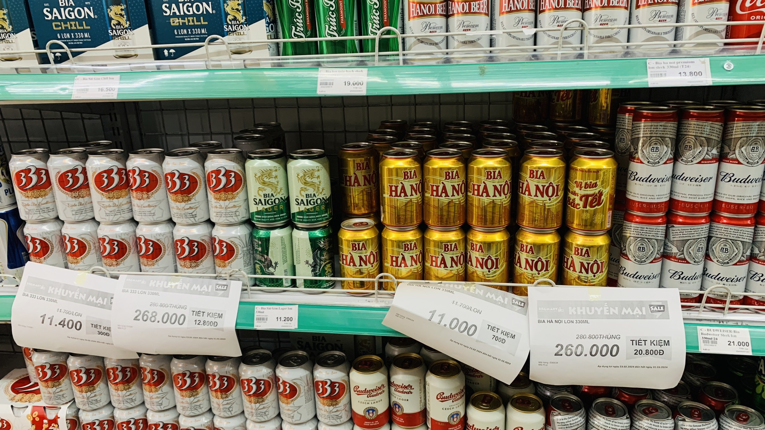 Bia giam gia manh sau Tet hinh anh