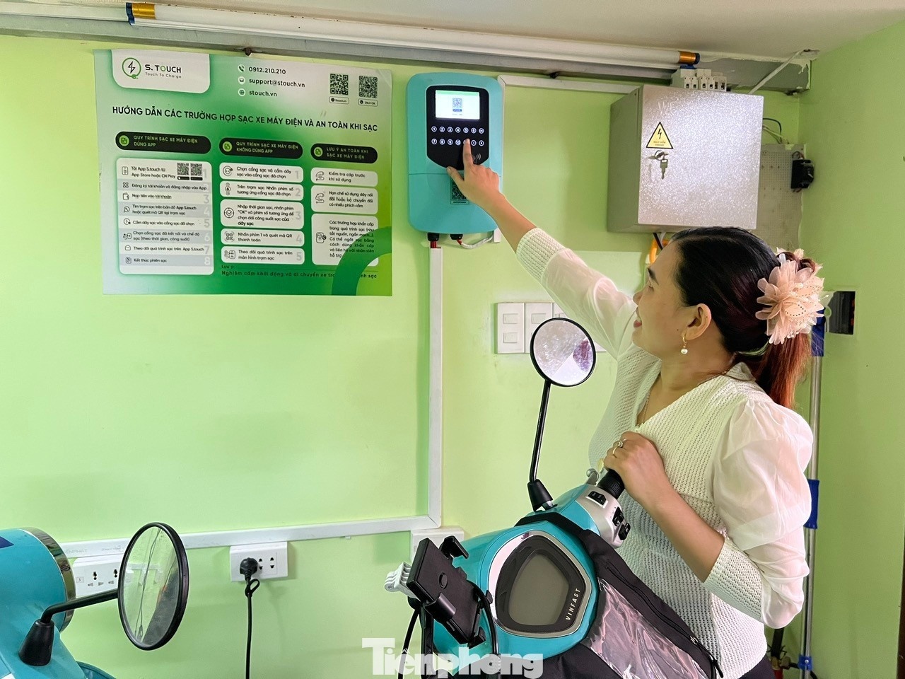 tram sac xe dien anh 1