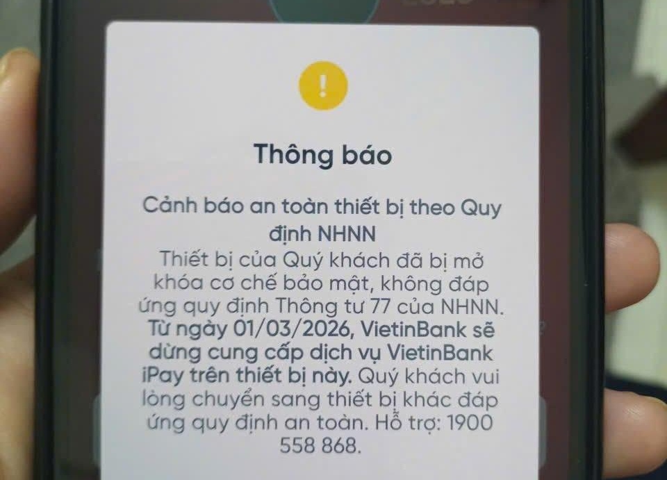 Luu y quan trong neu khong se bi chan giao dich app ngan hang tu 1/3 hinh anh