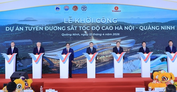 Thu tuong du khoi cong tuyen duong sat toc do cao Ha Noi - Quang Ninh hinh anh