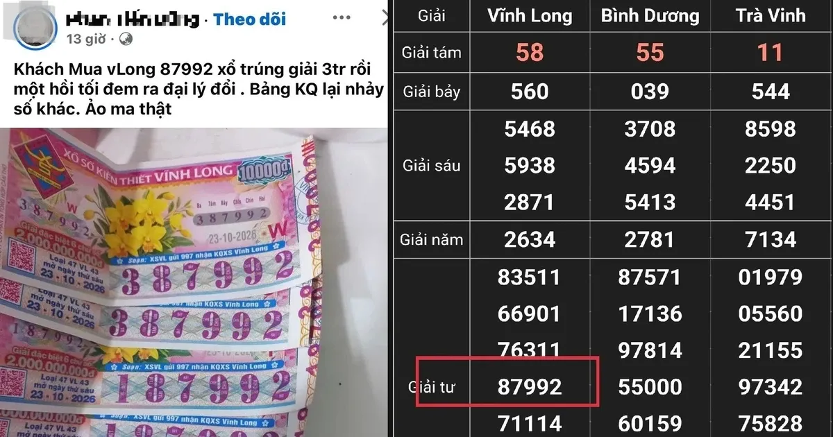 Sự cố hi hữu khiến khách trúng xổ số... hụt