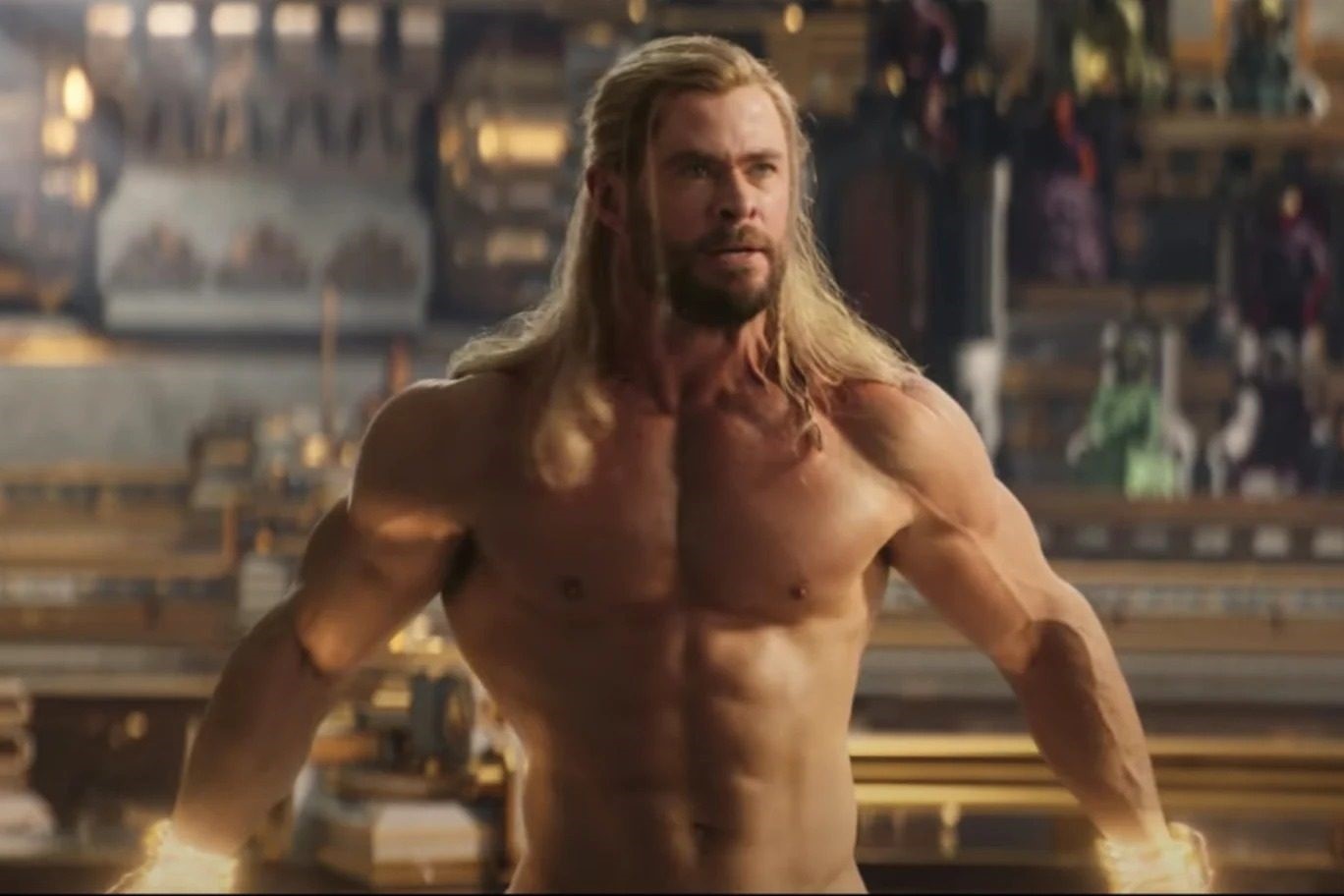 Chris Hemsworth boi thuc vi dong Thor hinh anh