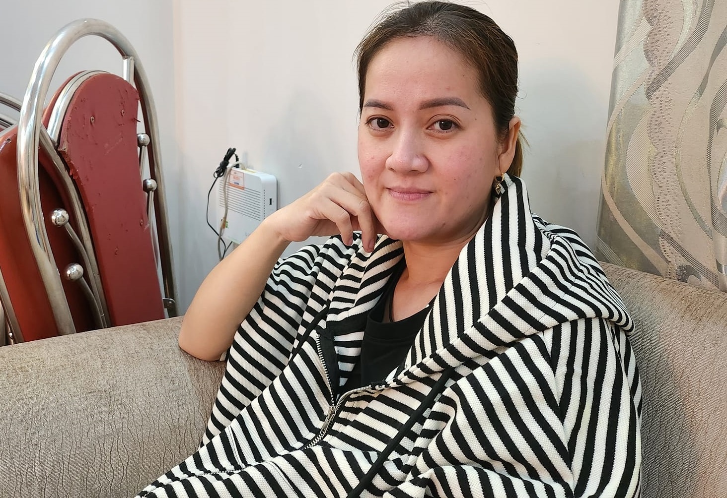 Hong Loan phan ung khi nhan loat tin nhan tay chay hinh anh