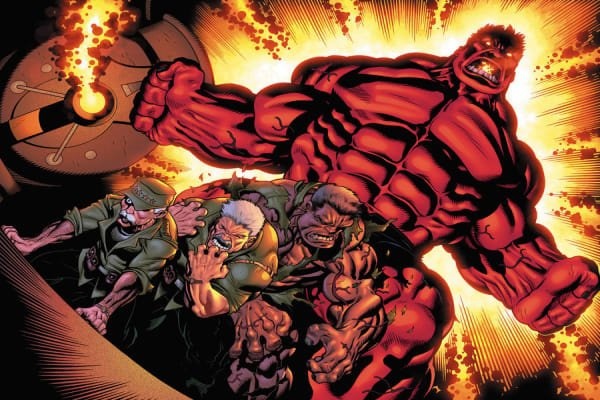 Red Hulk,  Captain America,  Marvel anh 1