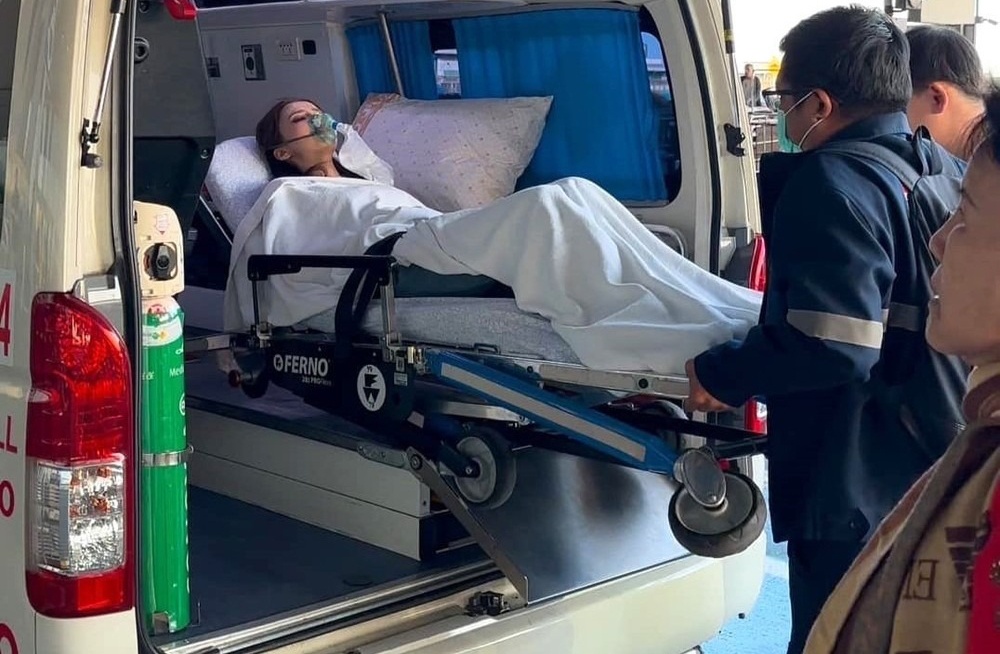 Hoa hau Thai Lan nhap vien cap cuu hinh anh