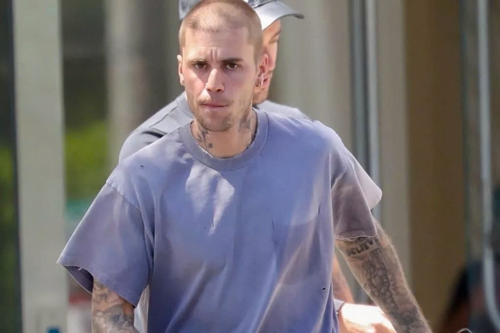 Justin Bieber buc boi vi bi phat hinh anh