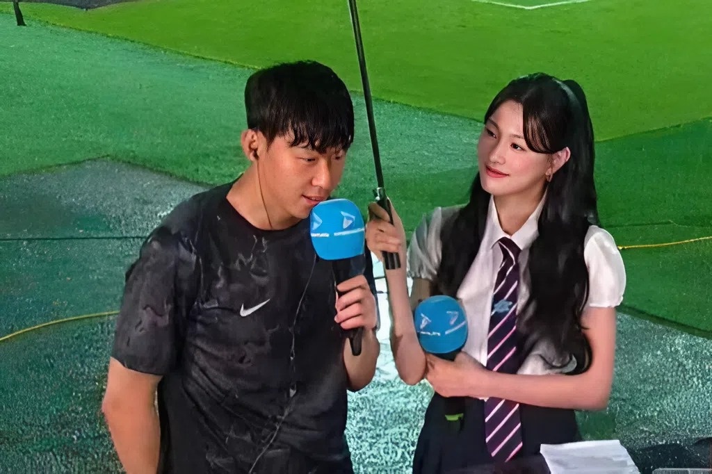 Hanh dong cua Son Heung Min voi nu than tuong gay tranh luan hinh anh