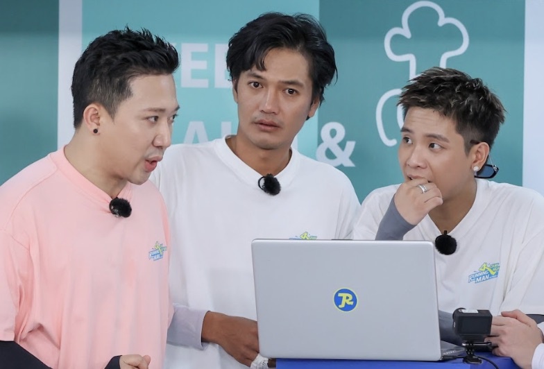 Quang Tuan lac que giua dan sao Running Man Vietnam hinh anh