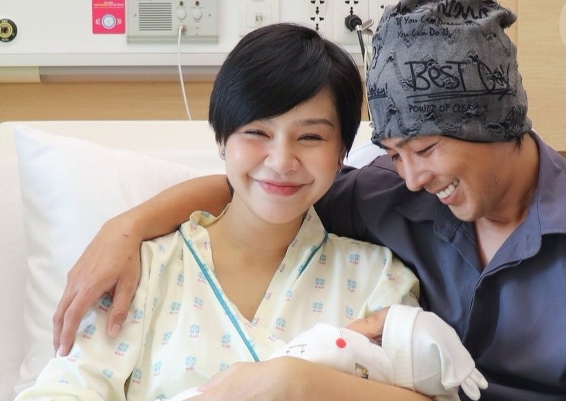 Nguoi mau Le Thu Trang sinh con dau long hinh anh