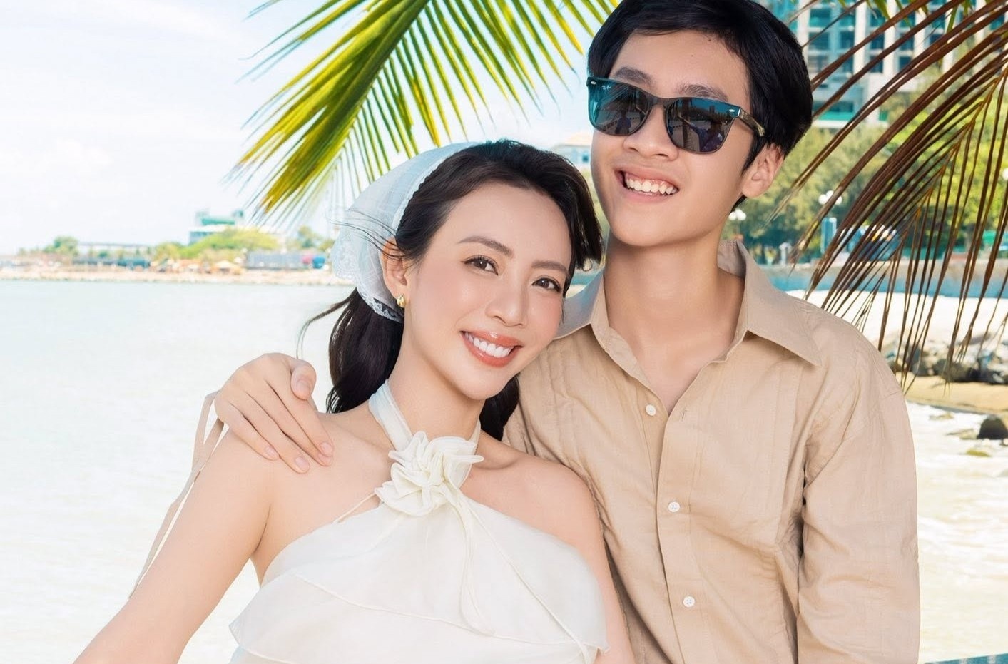 Thu Trang 'khoe' con trai cao 1,8 m hinh anh