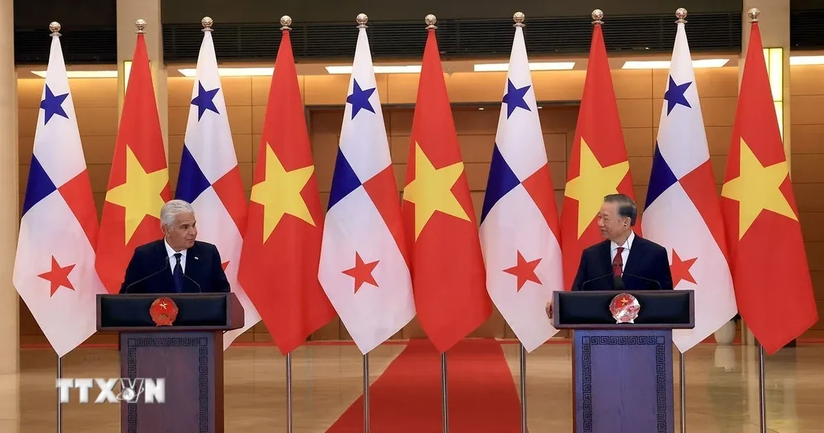 Tổng Bí thư, Chủ tịch nước Tô Lâm và Tổng thống Panama gặp gỡ báo chí
