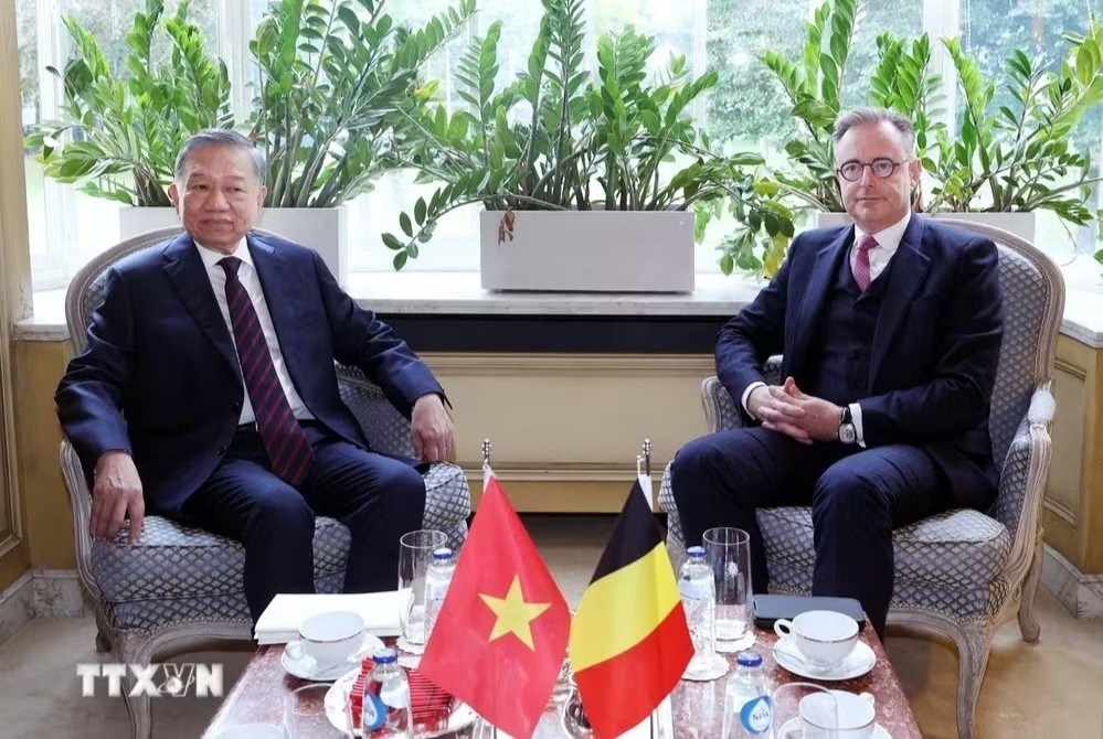 Tổng Bí thư, Chủ tịch nước Tô Lâm hội đàm với Thủ tướng Vương quốc Bỉ