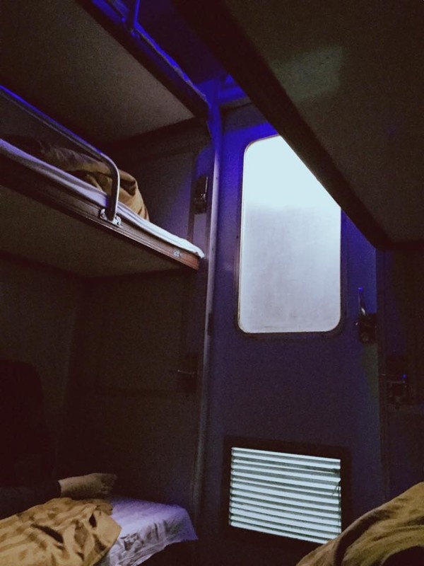 Bức ảnh chụp quang cảnh trên tàu khi câu chuyện diễn ra. Ảnh: Huyền Moon