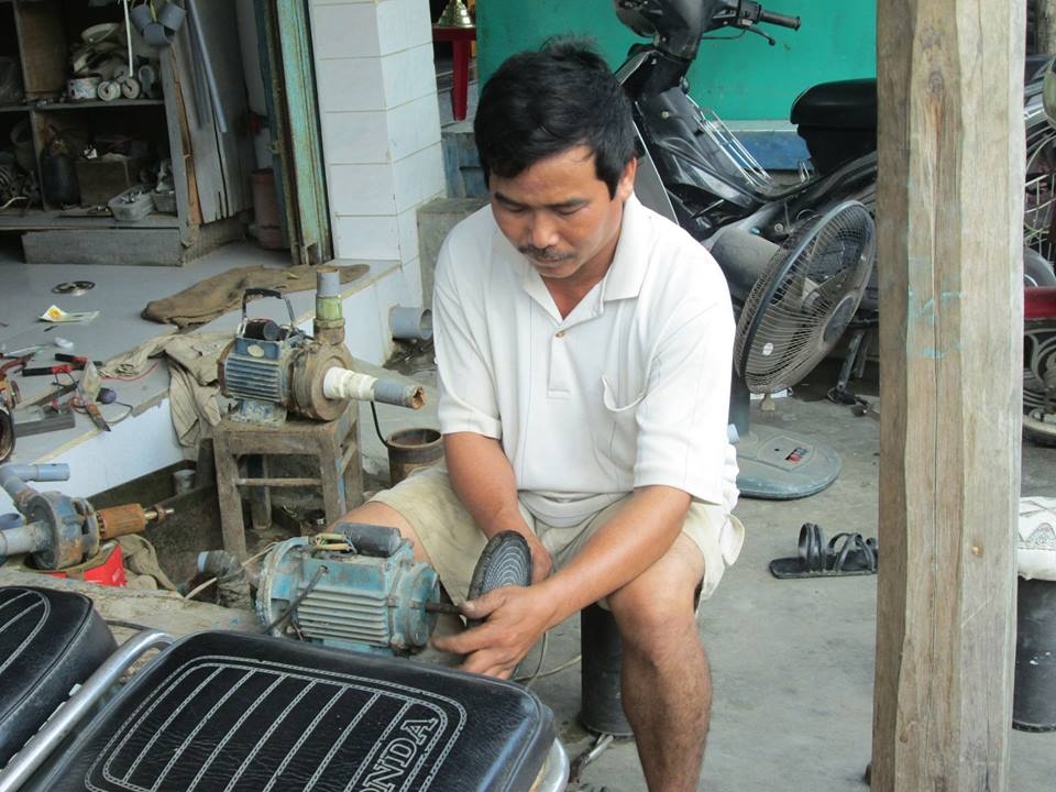 Cha Diễm là thợ sửa điện
