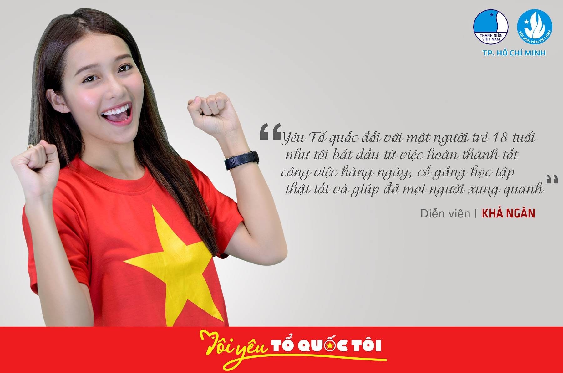 Đối với Khả Ngân, yêu Tổ Quốc là 