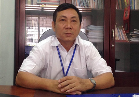 Ông Hồ Ngọc Tiến, hiệu trưởng Trường Cao Đẳng Kinh Tế Kỹ Thuật Vinatex - Ảnh: Lê Tiên