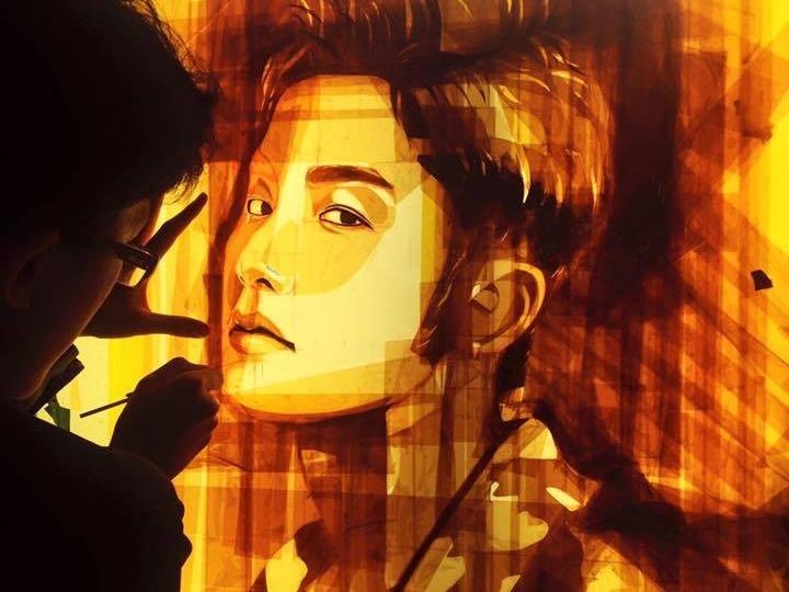 Hoang Vu ve tranh bang bang dinh hinh anh