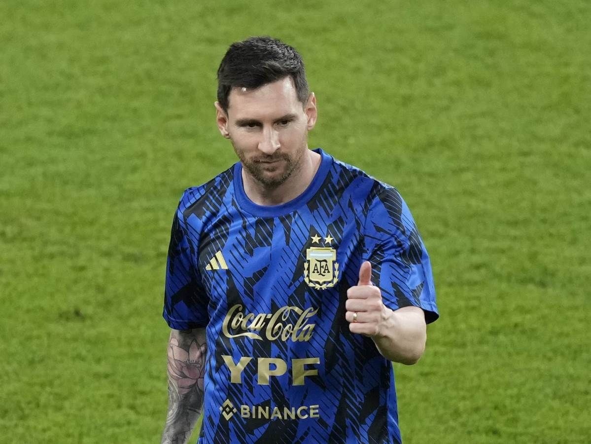 Messi vang mat trong buoi tap cua Argentina hinh anh