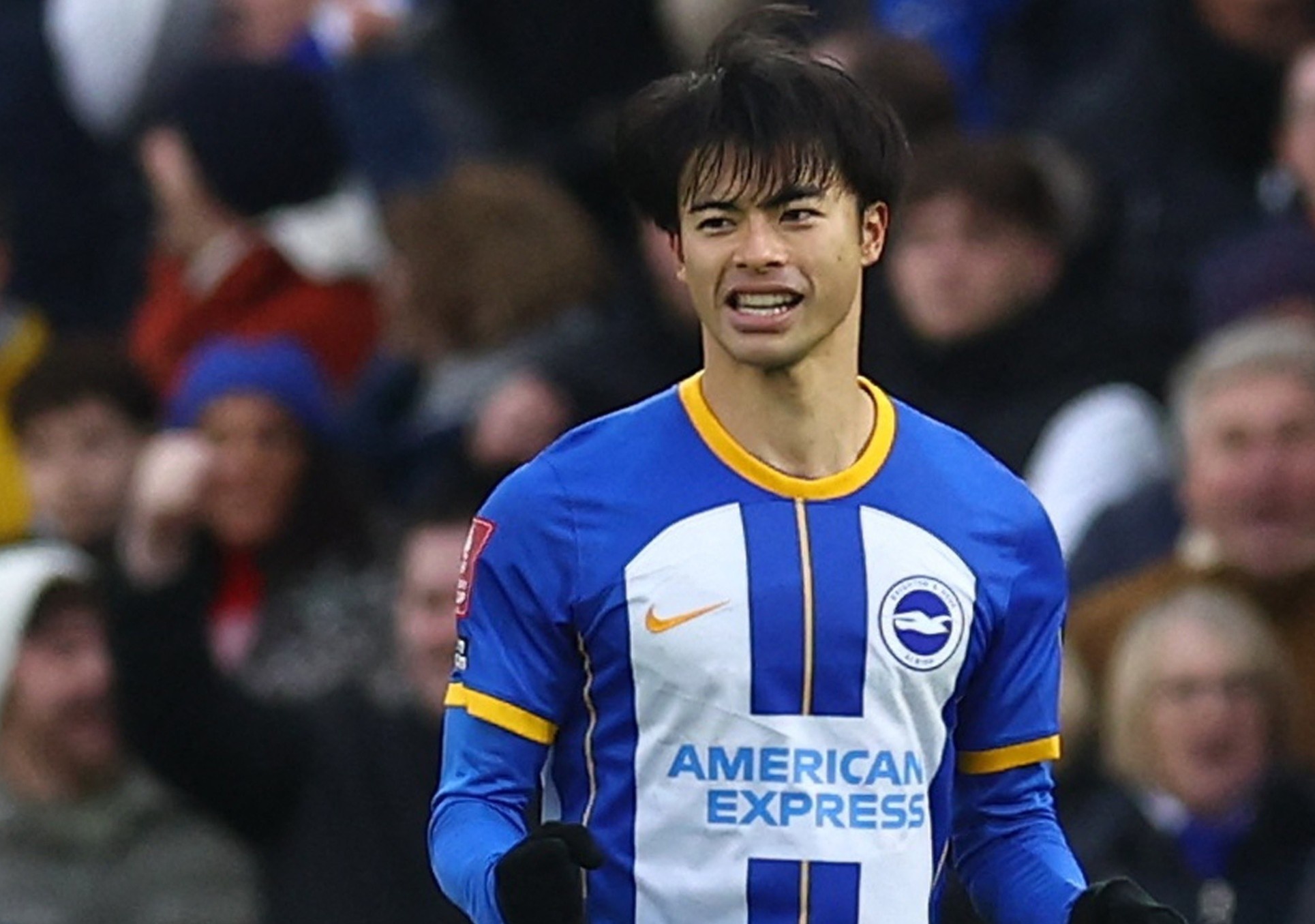 Mitoma co the pha ky luc ghi ban tai Premier League hinh anh