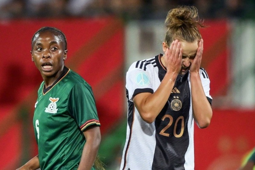 Phan ung cua tuyen nu Duc khi thua soc Zambia hinh anh