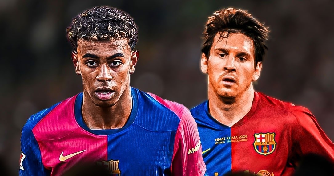 Yamal ngay cang giong Messi hinh anh