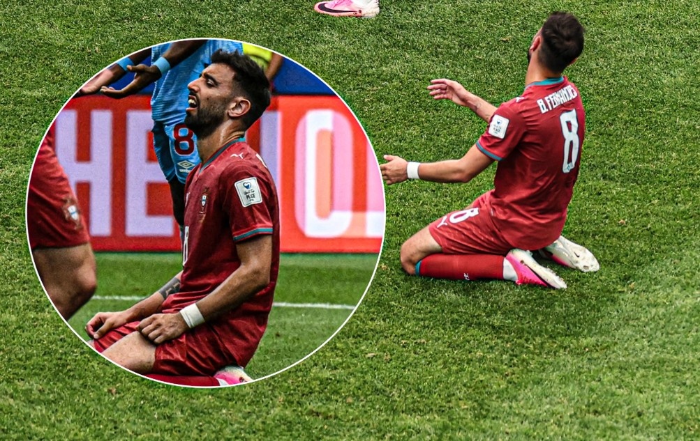 Bieu cam cua Fernandes khi Ronaldo bo lo co hoi hinh anh
