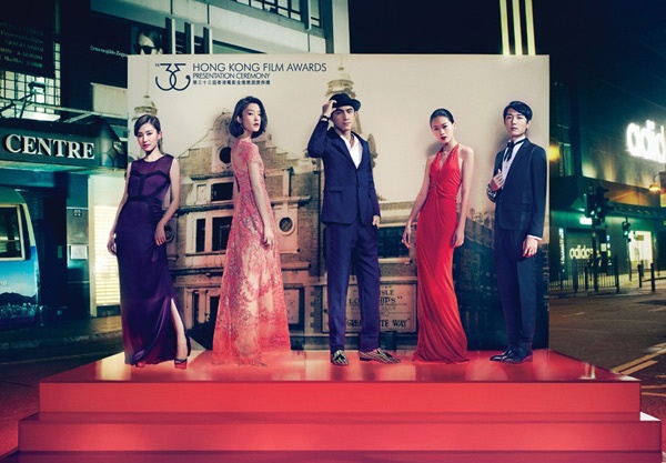 5 đề cử Gương mặt mới (từ trái sang): Tưởng Gia Mân, Đỗ Quyên, Lâm Canh Tân, Liêu Tử Dư và Thái Hãn Ức.