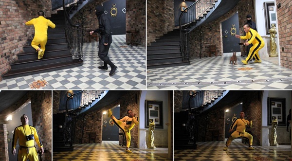 Hiếu Hiền ngộ nghĩnh khi hóa than thành Lý Tiểu Long.