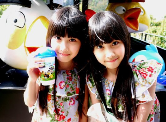 Sandy va Mandy nhay I Got a Boy cua SNSD hinh anh