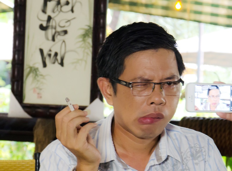 Thai Hoa gay cuoi voi tao hinh meo mieng trong phim moi hinh anh