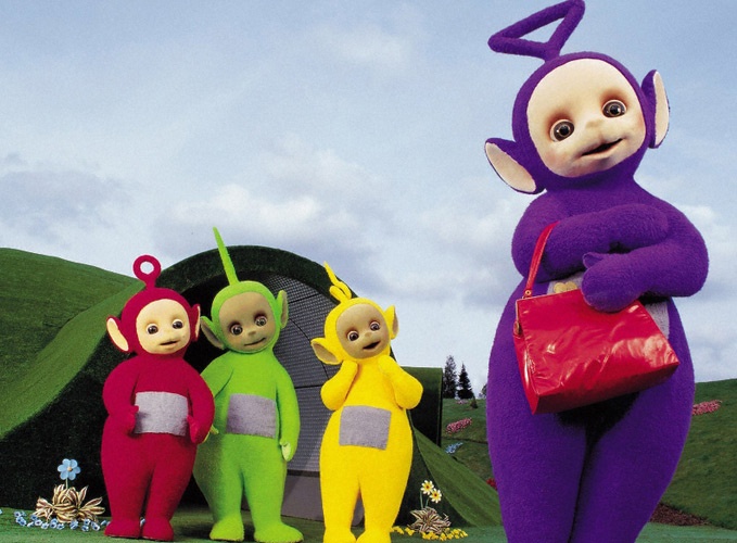 Chu be Tinky Winky bi cho la dong tinh hinh anh