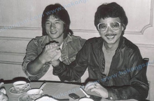 Thành Long và Trần Tự Cường thời mới hợp tác với nhau.