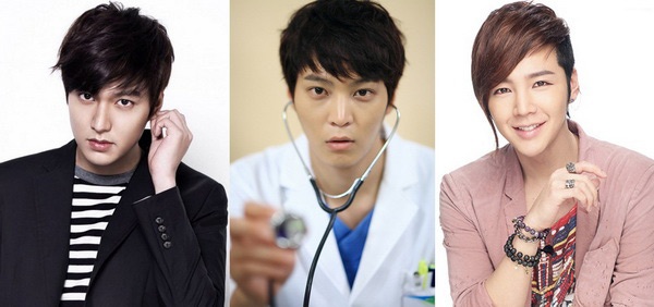 Không được gọi là “mỹ nam” như các ngôi sao cùng tuổi Lee Min Ho, Jang Geun Suk song Joo Won (giữa) luôn có sức hút riêng bởi diễn xuất đa chiều