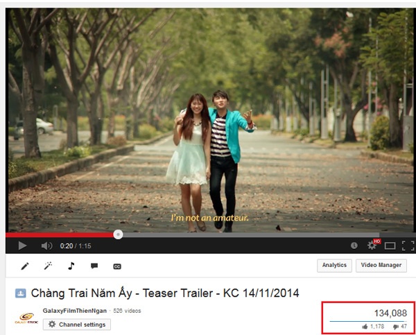 Teaser Trailer thu hút sự quan tâm của khán giả.