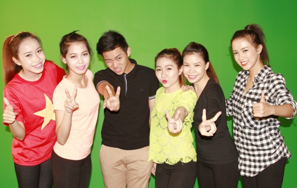 Hoài Lâm thân thiện trong buổi casting.