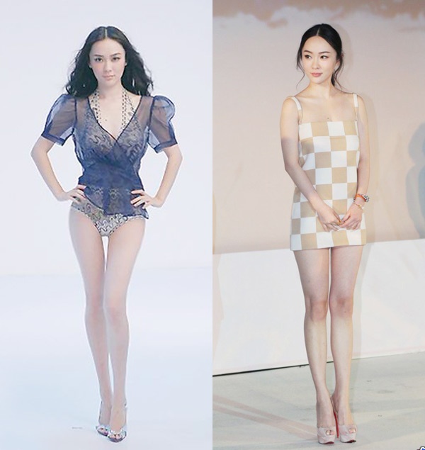 Đôi chân dài thẳng tắp của Hoắc Tư Yến cũng khiến các fan ngỡ ngàng khi gặp cô ngoài đời.