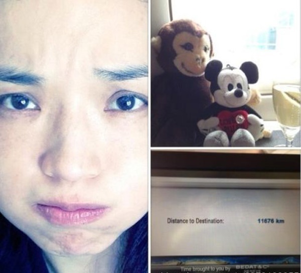 Chụp tấm hình ảnh, cô viết: 