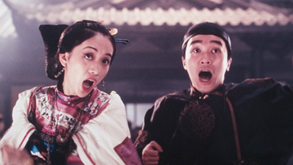 Mai Diễm Phương và Châu Tinh Trì trong phim Thẩm tử quan.